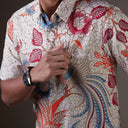 Mularum - Mandalas Kemeja Batik Pria Premium Lengan Pendek - Mandalas