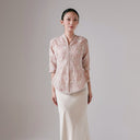 Nadine Blush Long Sleeve - Mandalas Women's Kebaya Top - Mandalas