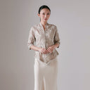 Nadine Latte Long Sleeve - Mandalas Women's Kebaya Top - Mandalas