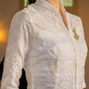 Nadine Lengan Panjang - Mandalas Atasan Kebaya Wanita Outer Tencel Jacquard Bordir Modern - Mandalas