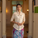 Nadine Lengan Panjang - Mandalas Atasan Kebaya Wanita Outer Tencel Jacquard Bordir Modern - Mandalas