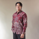 Nagadara - Mandalas Premium Men's Long Sleeve Batik Shirt - Mandalas