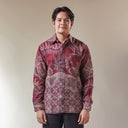 Nagadara - Mandalas Premium Men's Long Sleeve Batik Shirt - Mandalas