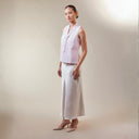 Naila Sleeveless - Mandalas Women's Floral Embroidered Encim Kebaya Blouse - Mandalas
