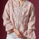 Namira Blush Long Sleeve - Mandalas Women’s Modern Kebaya Top - Mandalas