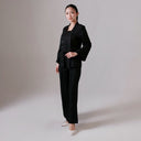 Nara Black Lengan Panjang - Mandalas Kebaya Kutubaru Wanita Bahan Woven Premium Elegan - Mandalas