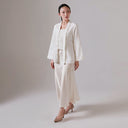 Nara Milk Lengan Panjang - Mandalas Kebaya Kutubaru Wanita Bahan Woven Premium Elegan - Mandalas