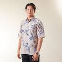 Natami - Mandalas Premium Men's Short Sleeve Batik Shirt - Mandalas