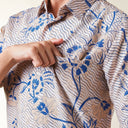 Natami - Mandalas Premium Men's Short Sleeve Batik Shirt - Mandalas