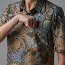 Naublu - Mandalas Kemeja Batik Pria Premium Lengan Pendek - Mandalas
