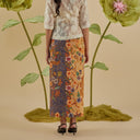 Naura Navy - Mandalas Rok Lilit Batik Premium Wanita - Mandalas