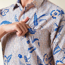 Navirum - Mandalas Premium Men's Short Sleeve Batik Shirt - Mandalas