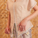Nayara Short Sleeve – Mandalas Women's Modern Embroidered Cotton Kebaya Top - Mandalas