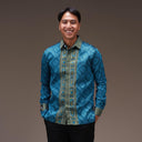 Niladri - Mandalas Kemeja Tenun Pria Songket Handmade Lengan Panjang Premium - Mandalas