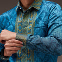 Niladri - Mandalas Kemeja Tenun Pria Songket Handmade Lengan Panjang Premium - Mandalas