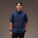 Nilakandra - Mandalas Kemeja Tenun Pria Handmade Lengan Pendek Premium - Mandalas