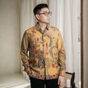 Ningrana - Mandalas Set Sarimbit Couple Kemeja Lengan Panjang dan Rok Batik Premium - Mandalas