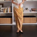 Ningrana - Mandalas Set Sarimbit Couple Kemeja Lengan Panjang dan Rok Batik Premium - Mandalas