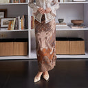 Niranka - Mandalas Set Sarimbit Couple Kemeja Lengan Panjang dan Rok Batik Premium - Mandalas