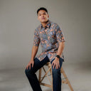 Numon - Mandalas Kemeja Batik Pria Premium Lengan Pendek - Mandalas