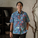 Nuqua - Mandalas Kemeja Batik Pria Premium Lengan Pendek - Mandalas