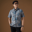 Nurabu - Mandalas Kemeja Batik Pria Premium Lengan Pendek - Mandalas