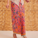 Nuschia - Mandalas Women's Premium Batik Pleated Skirt - Mandalas