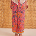 Nuschia - Mandalas Women's Premium Batik Pleated Skirt - Mandalas