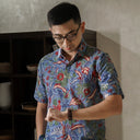 Nusena - Mandalas Kemeja Batik Pria Premium Lengan Pendek - Mandalas