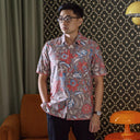 Nuvibu - Mandalas Kemeja Batik Pria Premium Lengan Pendek - Mandalas