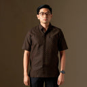 Oktari - Mandalas Premium Men’s Short Sleeve Batik Shirt - Mandalas