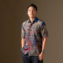 Orien - Mandalas Premium Men’s Short Sleeve Batik Shirt - Mandalas