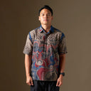 Orien - Mandalas Premium Men’s Short Sleeve Batik Shirt - Mandalas