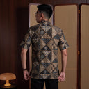 Origima - Mandalas Kemeja Batik Pria Premium Lengan Pendek - Mandalas