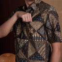 Origima - Mandalas Kemeja Batik Pria Premium Lengan Pendek - Mandalas