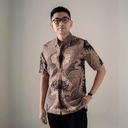Oviron - Mandalas Kemeja Batik Pria Premium Lengan Pendek - Mandalas