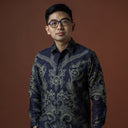 Owal - Mandalas Kemeja Batik Pria Premium Lengan Panjang - Mandalas