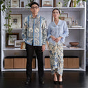 Padilla - Mandalas Set Sarimbit Couple Kemeja Lengan Panjang dan Rok Batik Premium - Mandalas