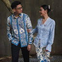 Padilla - Mandalas Set Sarimbit Couple Kemeja Lengan Panjang dan Rok Batik Premium - Mandalas