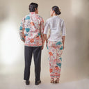 Padma - Mandalas Set Sarimbit Couple Kemeja Lengan Panjang dan Rok Batik Premium - Mandalas