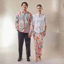 Padma - Mandalas Set Sarimbit Couple Kemeja Lengan Panjang dan Rok Batik Premium - Mandalas
