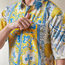 Padu - Mandalas Premium Men's Short Sleeve Batik Shirt - Mandalas