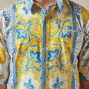 Padu - Mandalas Premium Men's Short Sleeve Batik Shirt - Mandalas