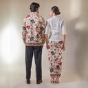 Pamita - Mandalas Set Sarimbit Couple Kemeja Lengan Panjang dan Rok Batik Premium - Mandalas