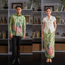 Pavegan - Mandalas Set Sarimbit Couple Kemeja Lengan Panjang dan Rok Batik Premium - Mandalas