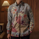 Pavo - Mandalas Set Sarimbit Couple Kemeja Lengan Panjang dan Rok Batik Premium - Mandalas