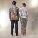 Pavo - Mandalas Set Sarimbit Couple Kemeja Lengan Panjang dan Rok Batik Premium - Mandalas