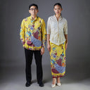 Pavolow - Mandalas Set Sarimbit Couple Kemeja Lengan Panjang dan Rok Batik Premium - Mandalas