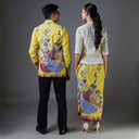 Pavolow - Mandalas Set Sarimbit Couple Kemeja Lengan Panjang dan Rok Batik Premium - Mandalas