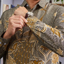 Pavomas - Mandalas Kemeja Batik Pria Premium Lengan Panjang - Mandalas